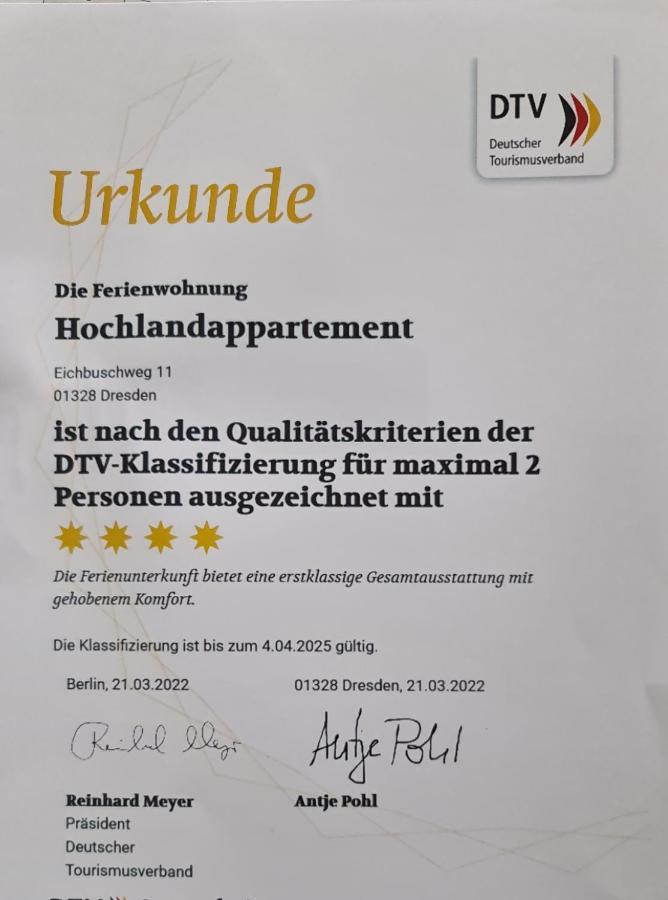 Hochlandappartement Dresden Bagian luar foto